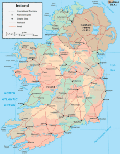 mappa irlanda